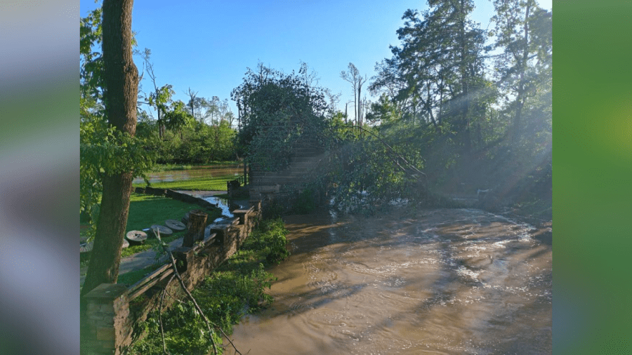 London park closed after ‘direct hit' by tornado