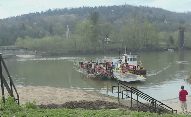 A ferry is still a loved way to cross the Kentucky River