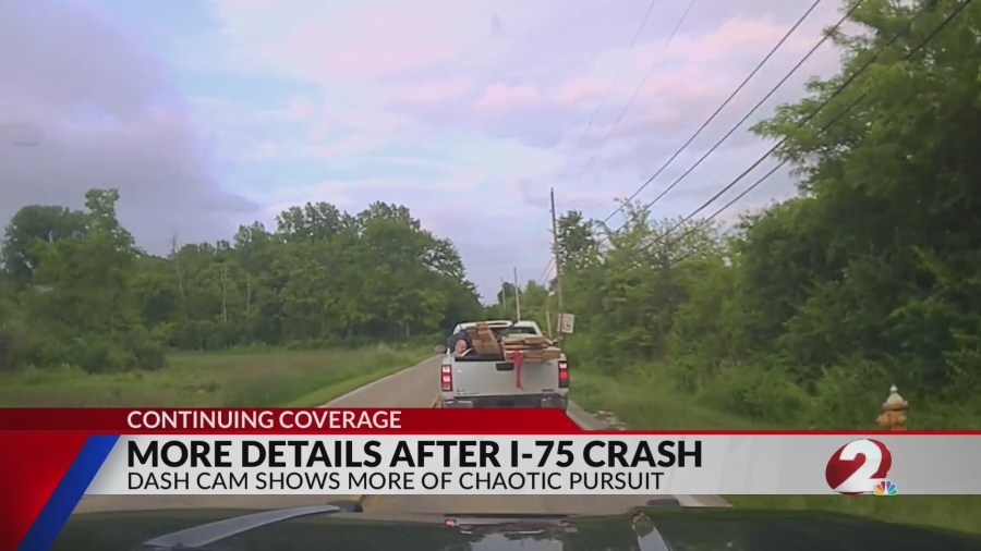 2 men charged in police pursuit, wrong-way crash on I-75