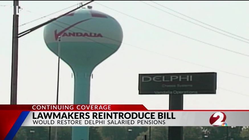 Bill reintroduced to restore Delphi pensions