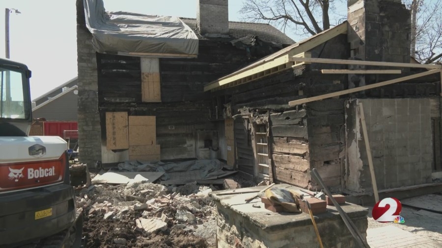 Crews make discovery while restoring Troy's oldest building