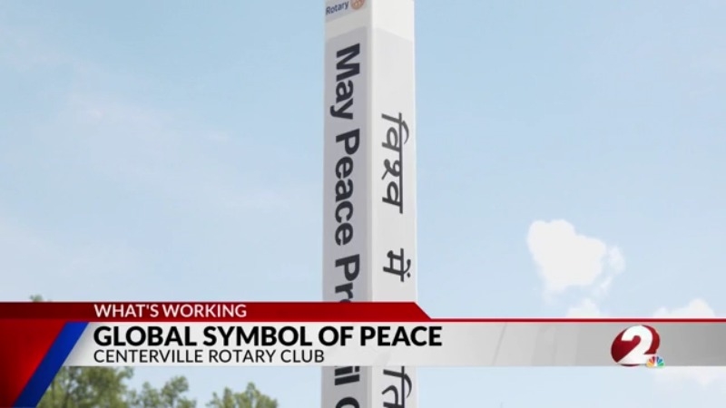 Centerville Rotary Club installs ‘Peace Pole'