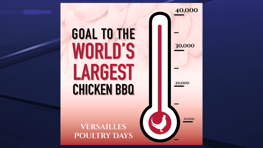 Versailles Poultry Days seeks world record for largest BBQ soon