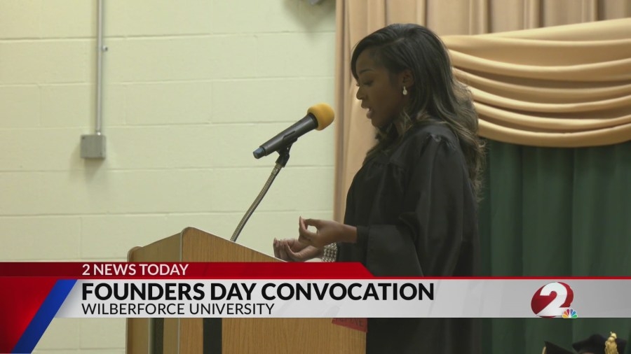 KaJéza Hawkins keynote speaker at Wilberforce's Founder's Day Convocation