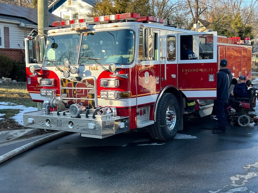 War veteran firefighters honored by colleagues in Frederick