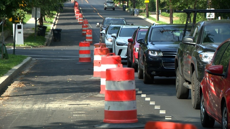 Bicyclists upset at removal of Arizona Avenue protected bike lanes