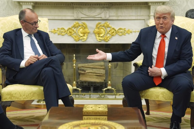 President Trump meets with German chancellor