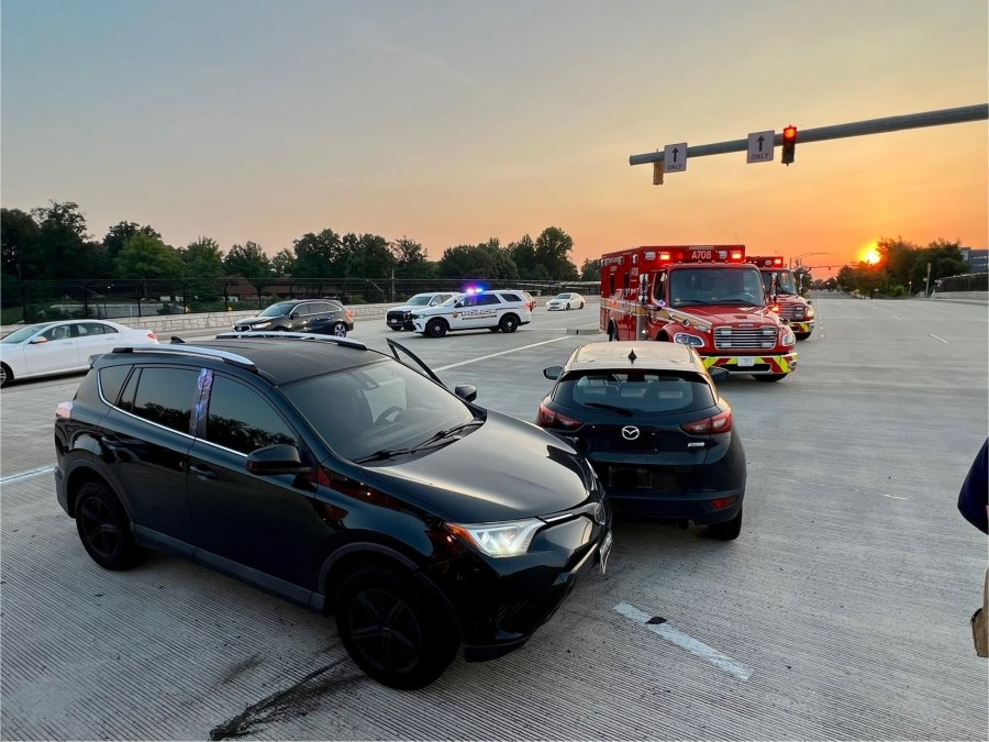 Two taken to hospital after crash on I-270 ramp in Montgomery County