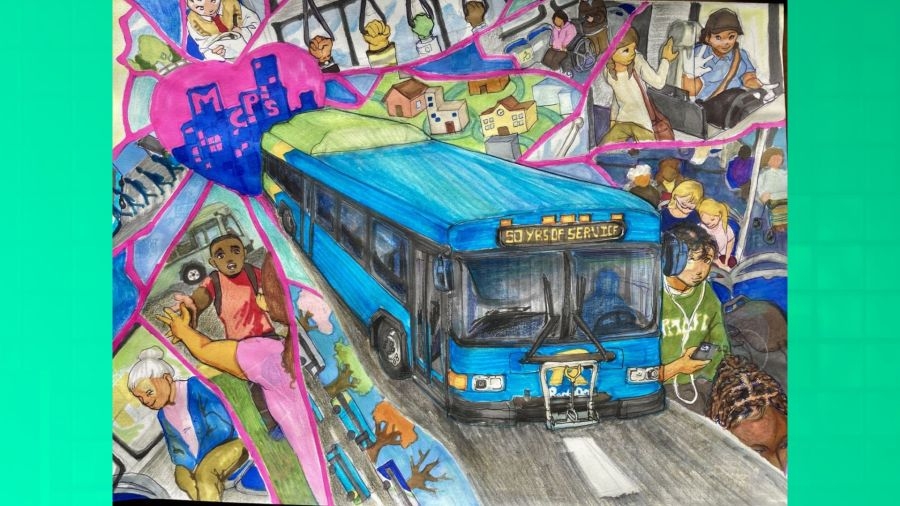 MCDOT announces winners of Ride On bus art contest, features pieces across county