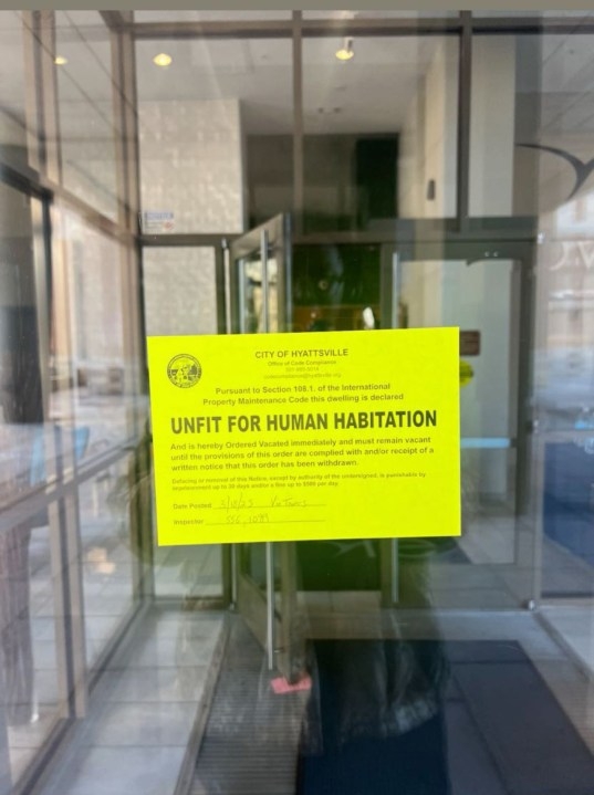 Student apartment building in Hyattsville deemed ‘unfit for human habitation'