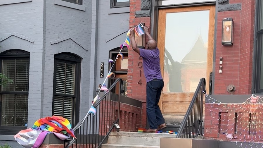 Tenants say church took down Pride decorations at DC apartment building