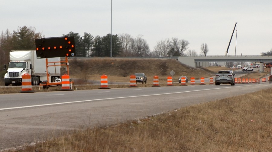 Rolling lane closures signal continued I-69 ORX progress