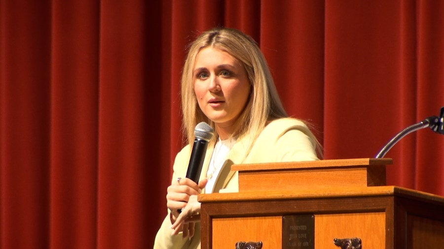Riley Gaines comes to Mater Dei to speak on transgender athletes