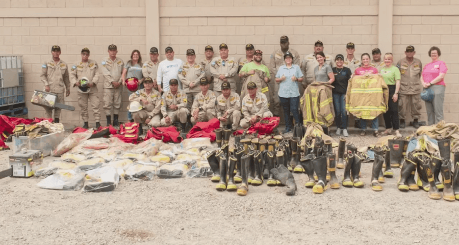 EFD donates fire gear to developing nations