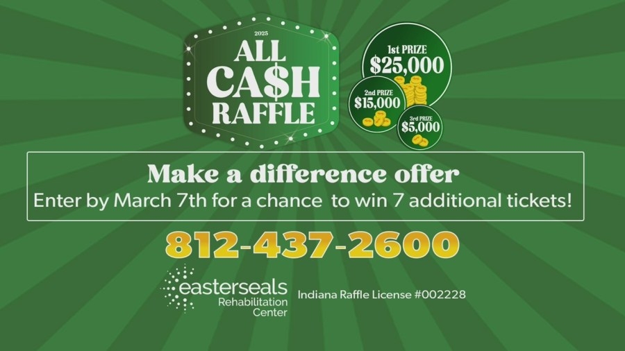 All Cash Raffle tickets still on sale for Easterseals