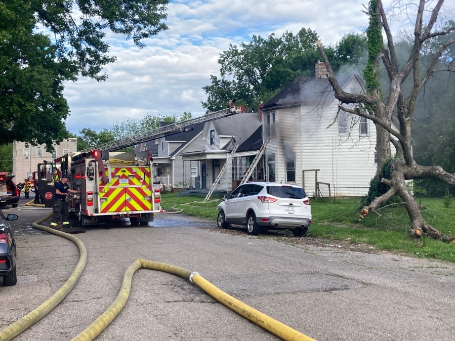 Fire reported on East Michigan Street in Evansville
