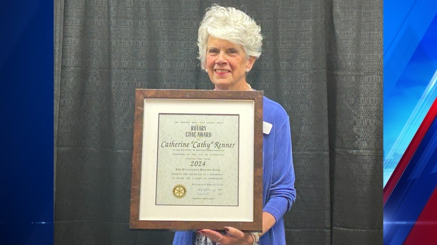 Evansville Santa Run Chair wins 2024 Rotary Civic Award