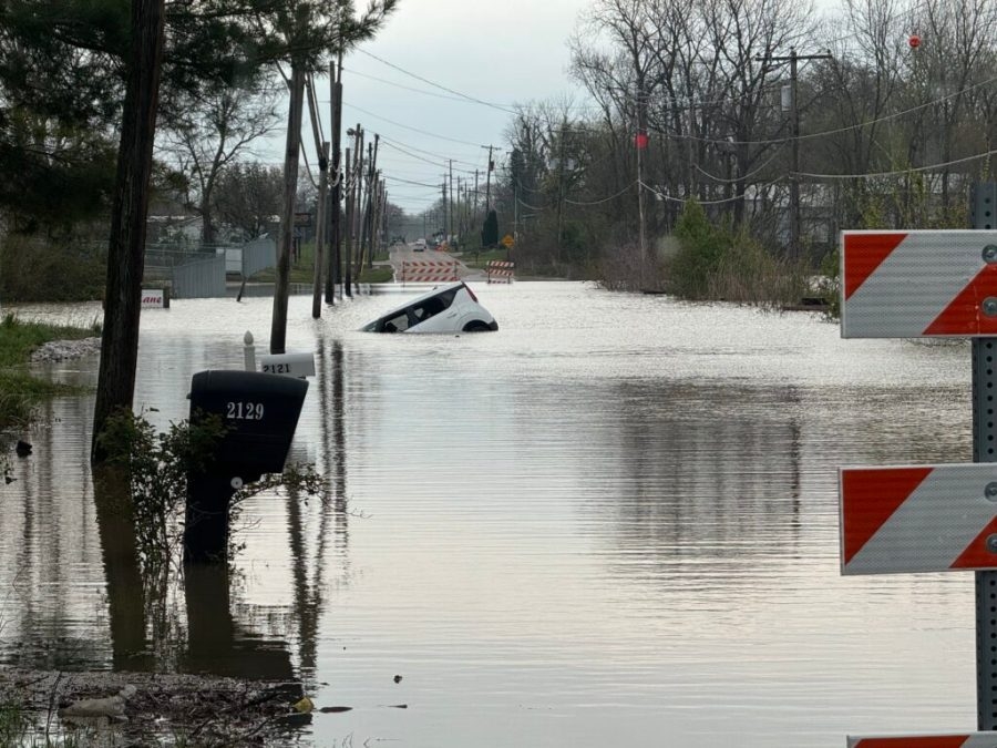 Driver arrested after allegedly driving drunk into floodwaters