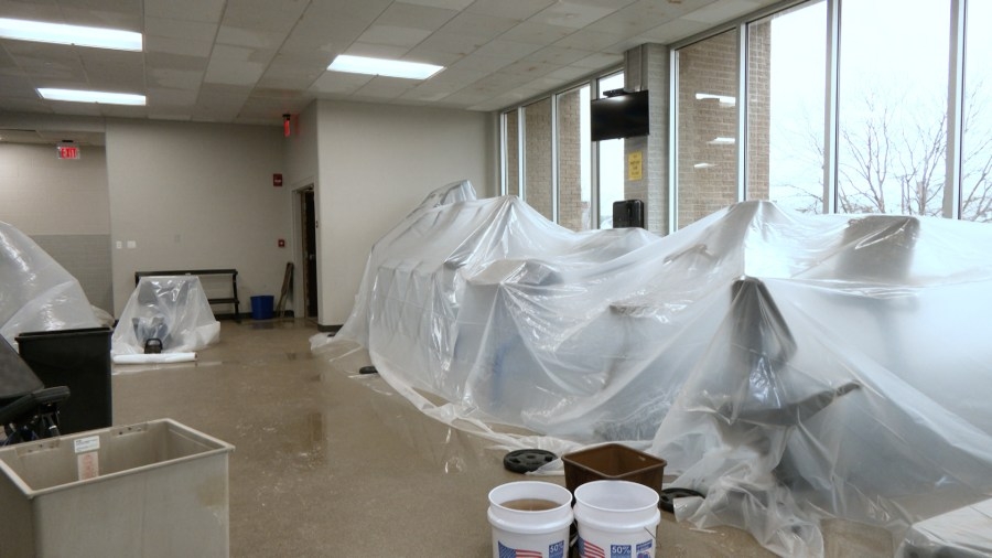 Disaster team begins work on Brescia University's hail damage