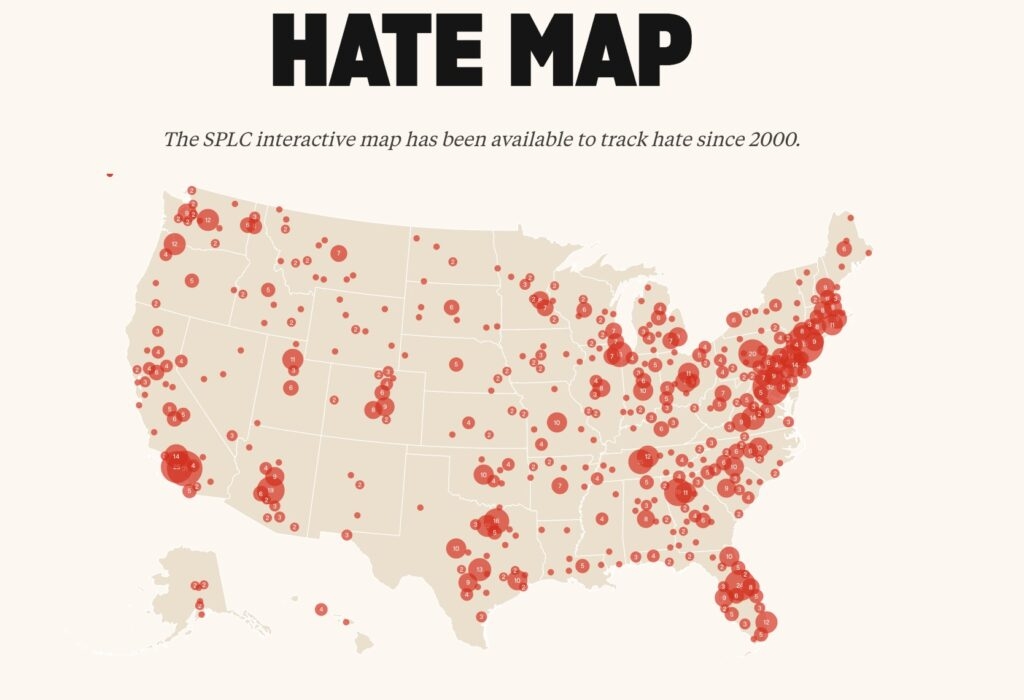 At least 13 extremist groups were active in WV in 2024, per the Southern Poverty Law Center