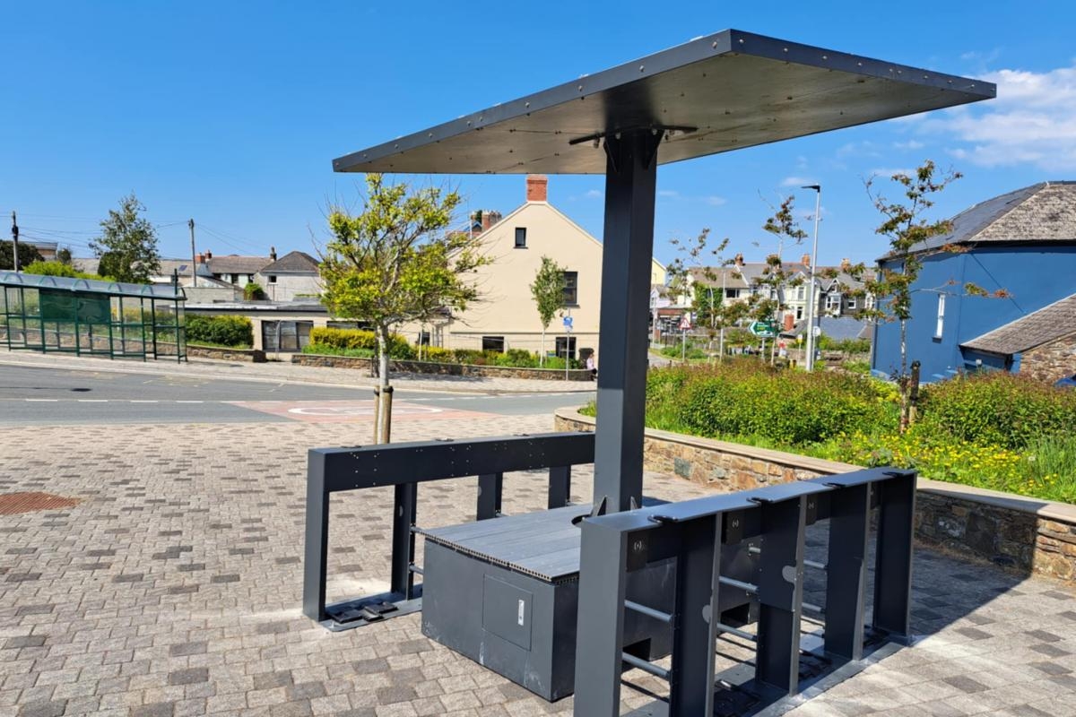'Ugly' new Pembrokeshire town centre structure causes a stir