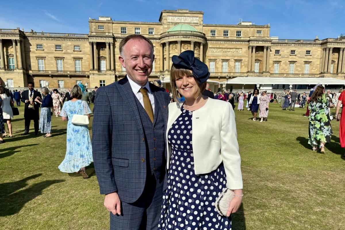Cumbrian school headteacher attends garden party at Buckingham Palace