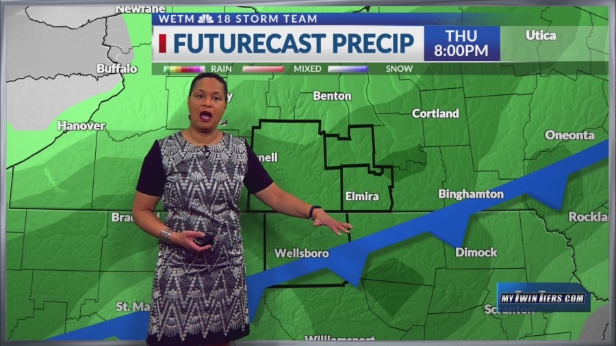 Severe threat coming our way and cooler temperatures. And the rainy pattern is back in the forecast.