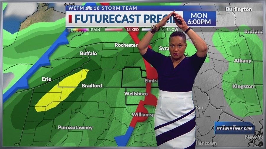 Strong storms and flooding across the Twin Tiers. Rain stops Tuesday, but returns midweek.