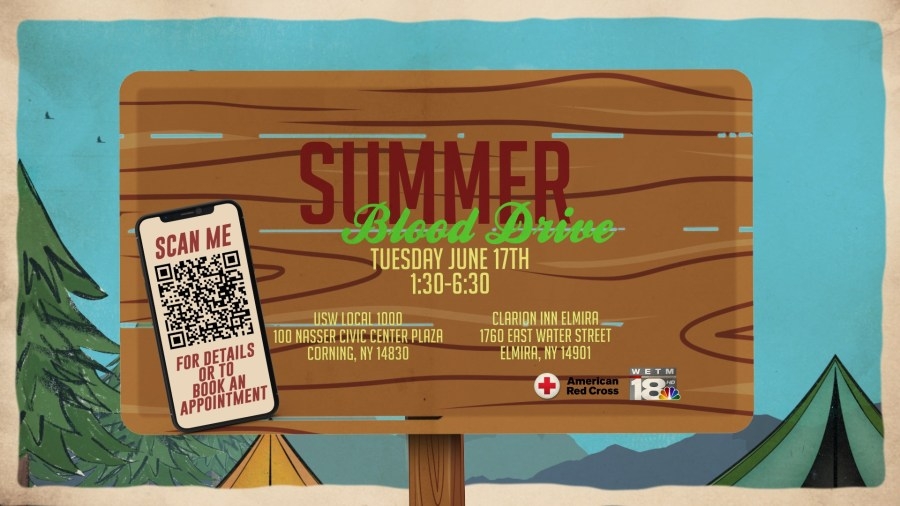 Upcoming summer blood drives in the Southern Tier