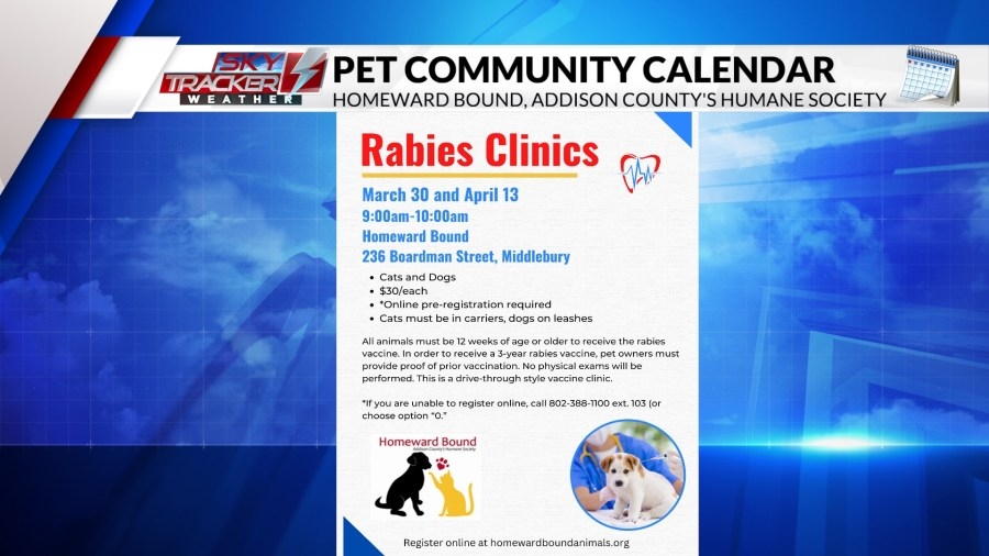 Homeward Bound will host a series of pet health clinics