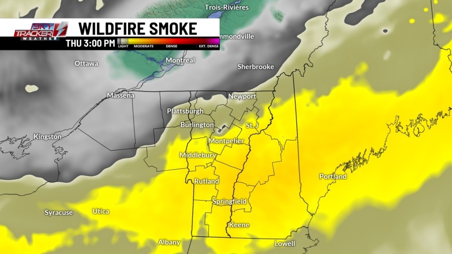 Smoky skies, local air quality impacts continues today
