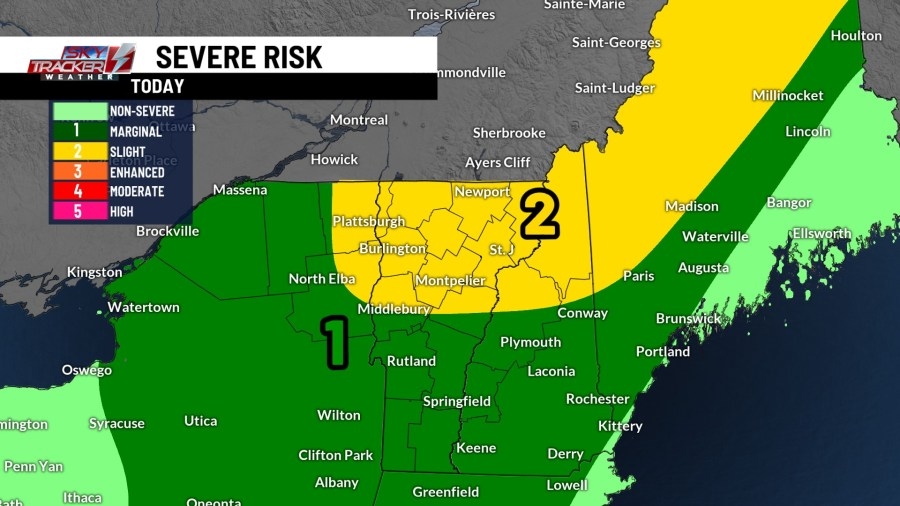 Today's Severe Storms: Strong winds, localized tornado