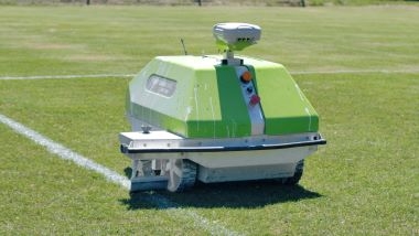 Possum-sized robot aids South Burlington sports fields