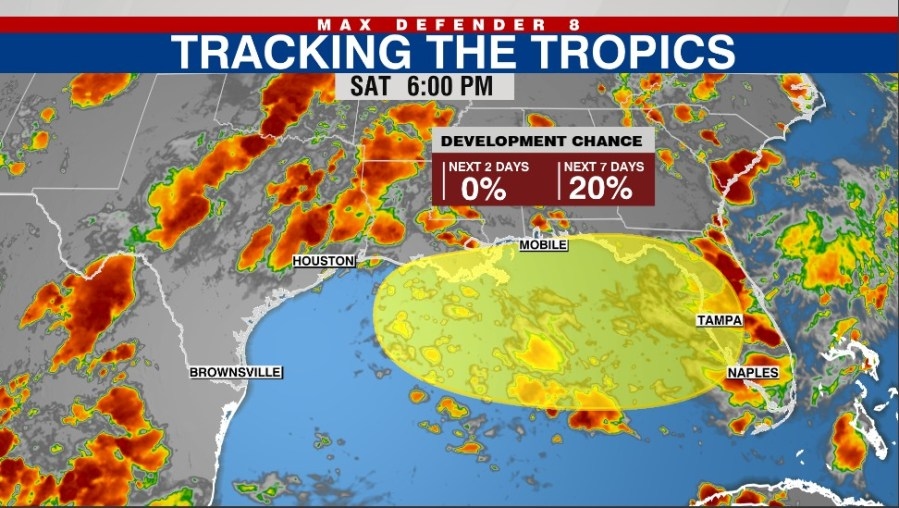 NHC highlights area near Florida for potential development