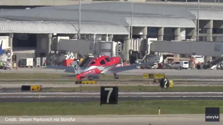 WATCH: Man captures plane bouncing on runway while attempting to land at TPA