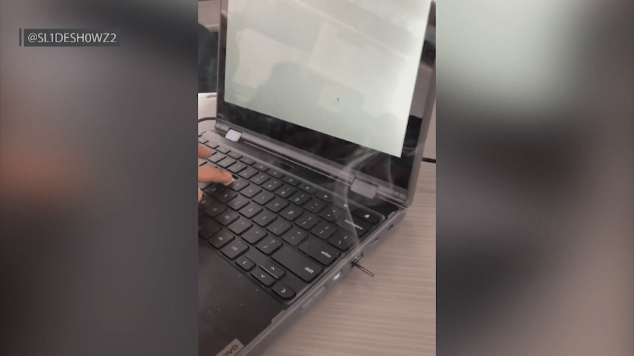 TikTok trend has students setting school laptops on fire