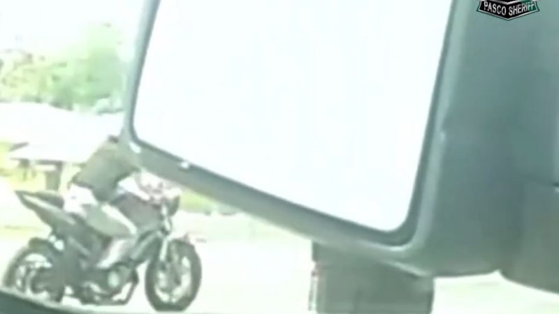 Fleeing biker arrested after dragging Pasco deputy 10 feet during traffic stop: PCSO