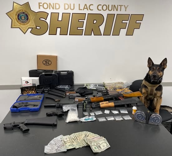 Wisconsin driver faces charges after crashing into milk tanker, drugs and illegal guns found in vehicle