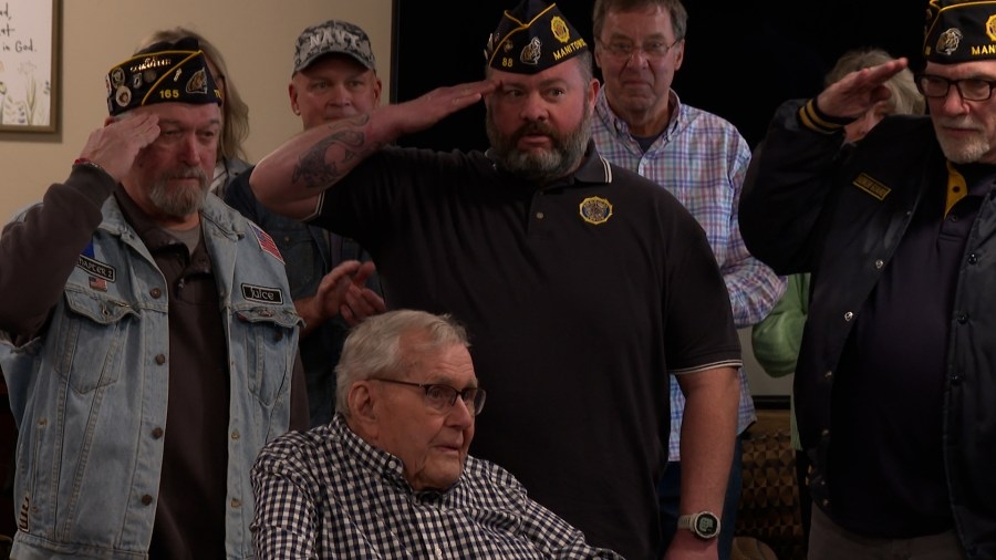 U.S. Coast Guard, WWII Veteran celebrates 100th birthday in Manitowoc