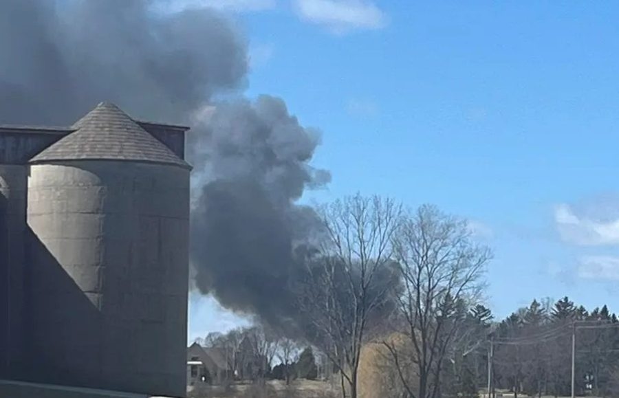 Barn in Wisconsin completely destroyed after fire, estimated damages around $500,000