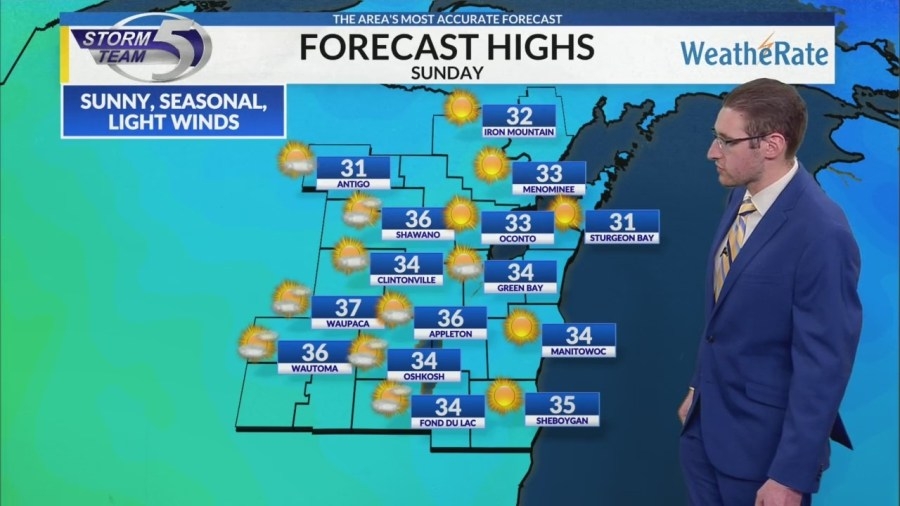 Picture perfect, early March day tomorrow
