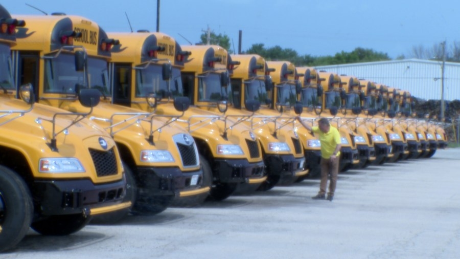 Seymour School District unveils brand new propane bus fleet, reducing cost and environmental harm