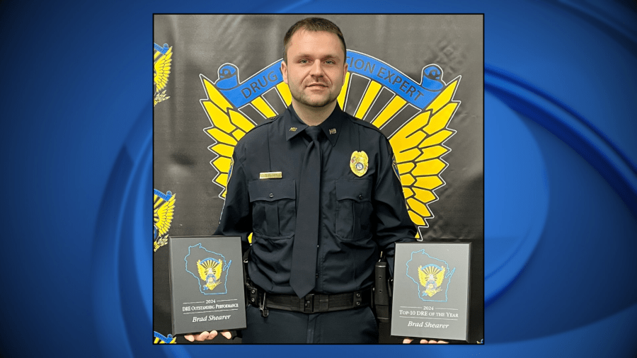 Oconto Police Sergeant celebrated for accomplishments in first year as Drug Recognition Expert