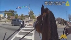 WATCH: Horse-riding officers chase down suspected drug dealer in Florida, police say