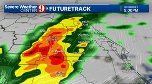 Strong front to increase rain and storm chances in Central Florida on Wednesday