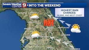Strong thunderstorms are possible in west Orlando