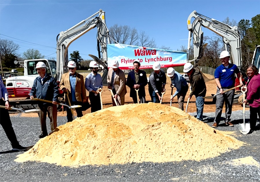 Wawa starts westward expansion with groundbreaking in Lynchburg
