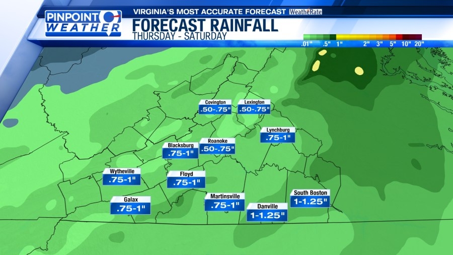 Pinpoint Weather: Rain returns for the end of the week