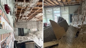 Ceiling collapses at NH elementary school