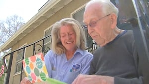 ‘Complete surprise!‘: WWII vet, Canton native turning 100 overwhelmed by birthday cards across world